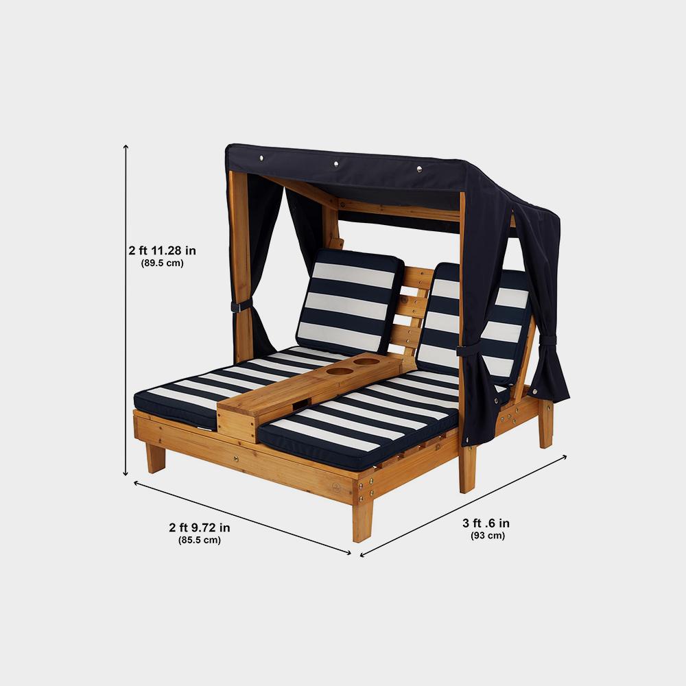 اتاق نشیمن دو نفره در فضای باز چوبی کید کرافت با جا لیوانی، مبلمان پاسیو کودک - Image 3